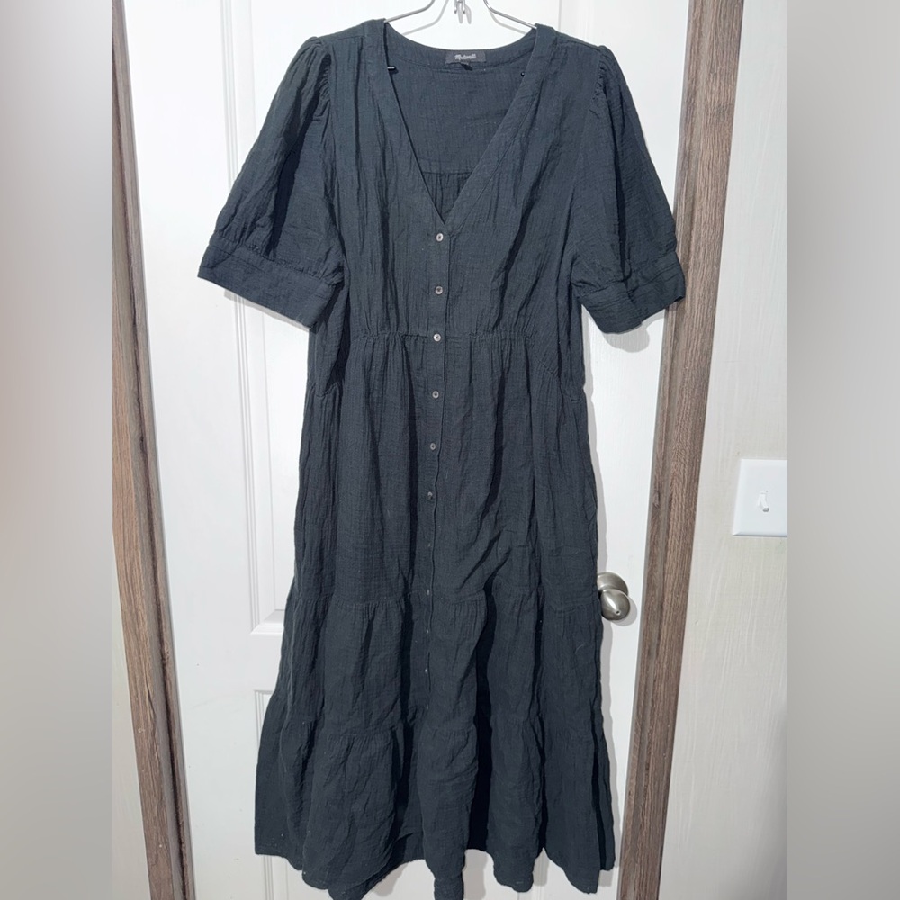 Madewell lightspun tiered dress